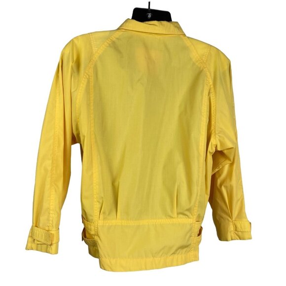 Vintage London Fog Winning Edge Jacket Womens 11 / 12  Yellow Windbreaker Taiwan - Picture 5 of 9